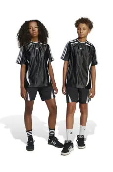 adidas Originals pantaloni scurti copii culoarea negru, cu imprimeu, talie reglabila, JC9122 imagine