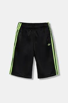 adidas Originals pantaloni scurti copii culoarea negru, cu imprimeu, talie reglabila, JV7791 imagine