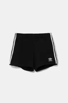 adidas Originals pantaloni scurti copii culoarea negru, cu imprimeu, talie reglabila, JW1105 imagine