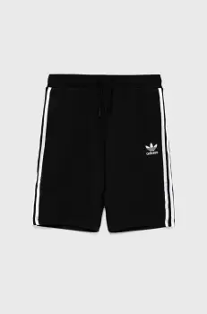 Adidas Originals Pantaloni scurti copii culoarea negru, material neted, talie reglabila imagine