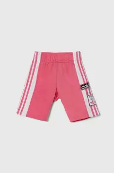 adidas Originals pantaloni scurti copii culoarea roz, modelator imagine
