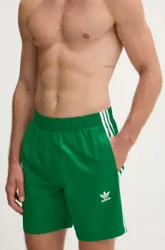adidas Originals pantaloni scurti de baie culoarea verde, IY1552 imagine