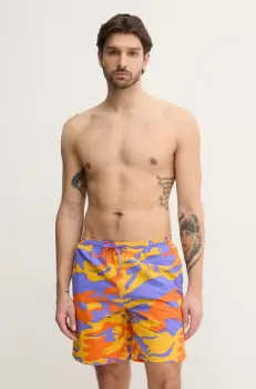 adidas Originals pantaloni scurti de baie STR SWIMSH 8IN culoarea violet, JD4262 imagine
