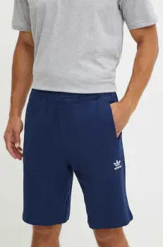 adidas Originals pantaloni scurti din bumbac culoarea albastru marin, IY8521 imagine