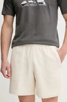 adidas Originals pantaloni scurti Essentials culoarea bej, JW1042 imagine