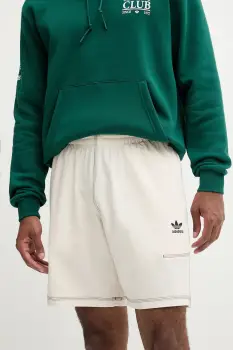 adidas Originals pantaloni scurti Essentials culoarea bej, KA8541 imagine