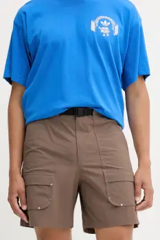 adidas Originals pantaloni scurti Essentials culoarea maro, JW1081 imagine