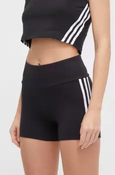 adidas Originals pantaloni scurti femei, culoarea negru, modelator, high waist imagine
