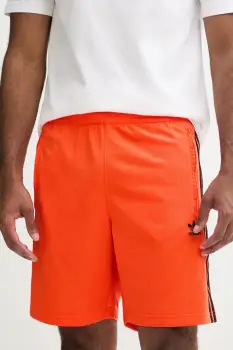 adidas Originals pantaloni scurti Firebird culoarea portocaliu, JY1344 imagine