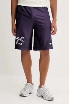 adidas Originals pantaloni scurti Grfx Short culoarea violet, JY2768 imagine