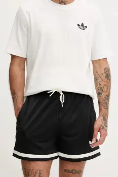 adidas Originals pantaloni scurti Lifestyle Basketball culoarea negru, JD5198 imagine