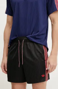 adidas Originals pantaloni scurti MUFC ICON SHO barbati, culoarea negru, JF0356 imagine