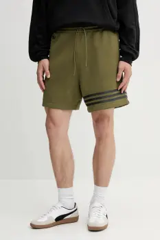 adidas Originals pantaloni scurti Neuclassics culoarea verde, HZ3744 imagine