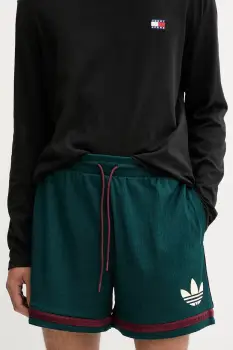 adidas Originals pantaloni scurti Warp Knit Short culoarea verde, JN1174 imagine