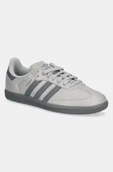 adidas Originals pantofi Samba OG barbati, culoarea gri, JI3207 imagine