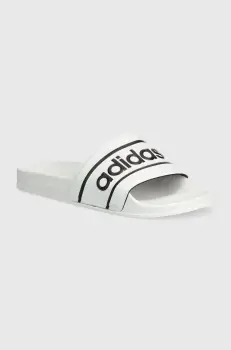 adidas Originals papuci ADILETTE femei, culoarea alb, ID5799 imagine
