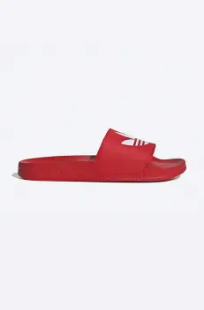 adidas Originals papuci Klapki adidas Originals Adilette FU8296 culoarea rosu FU8296-red imagine