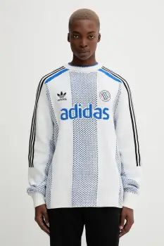 adidas Originals pulover ADC culoarea alb, KQ5085 imagine