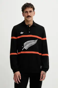 adidas Originals pulover din amestec de lana All Black culoarea negru, KG4640 imagine