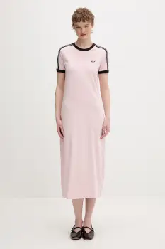 adidas Originals rochie bumbac cu elastan imagine