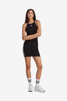 adidas Originals rochie culoarea negru, mini, mulata imagine