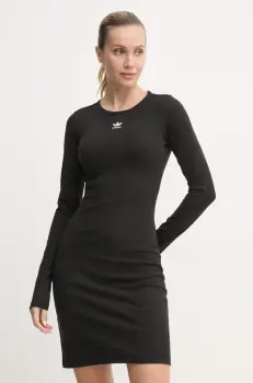 adidas Originals rochie culoarea negru, mini, mulata, IY9657 imagine