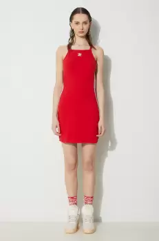 adidas Originals rochie culoarea rosu, mini, mulata imagine