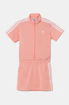 adidas Originals rochie fete culoarea portocaliu, mini, oversize, JD3534 imagine