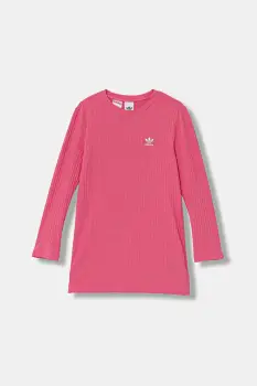 adidas Originals rochie fete culoarea roz, mini, mulata, JX2850 imagine