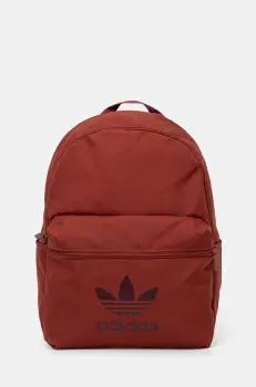adidas Originals rucsac Adicolor culoarea rosu, mare, cu imprimeu, JI9438 imagine