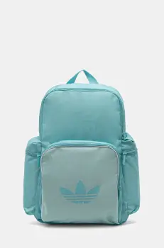 adidas Originals rucsac Adicolor culoarea turcoaz, mare, cu imprimeu, JD5526 imagine