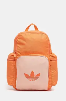 adidas Originals rucsac Adicolor femei, culoarea portocaliu, mare, cu imprimeu, JD5531 imagine