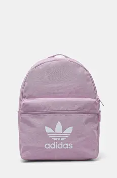 adidas Originals rucsac Adicolor femei, culoarea violet, mare, cu imprimeu, JI9433 imagine