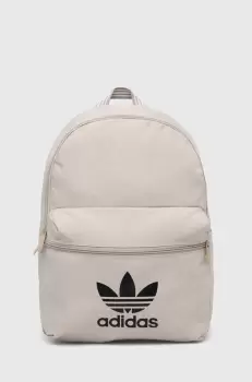 adidas Originals rucsac culoarea bej, mare, cu imprimeu imagine