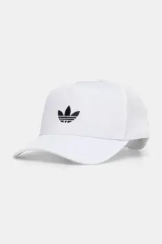 adidas Originals sapca CURVED TRUCKER culoarea alb, cu imprimeu, JC6039 imagine