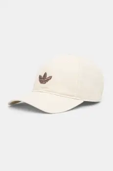 adidas Originals sapca de baseball din bumbac BASEBALL AC culoarea bej, cu imprimeu, JC6037 imagine
