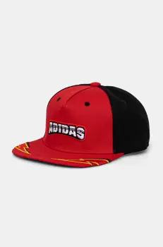 adidas Originals sapca FLATBRIM CAP culoarea rosu, cu imprimeu, JW3989 imagine