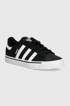 adidas Originals tenisi din piele copii CAMPUS VULC culoarea negru, IH8038 imagine