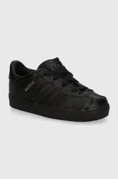 adidas Originals tenisi din piele copii GAZELLE CF EL culoarea negru, IH2972 imagine