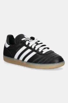 adidas Originals tenisi din piele copii SAMBA culoarea negru, JQ1326 imagine