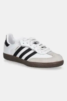adidas Originals tenisi din piele copii SAMBA OG culoarea alb, JQ6391 imagine