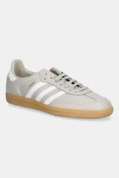 adidas Originals tenisi din piele copii SAMBA OG culoarea bej, JQ2853 imagine