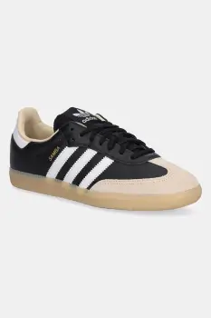adidas Originals tenisi din piele copii SAMBA OG culoarea negru, JQ8555 imagine