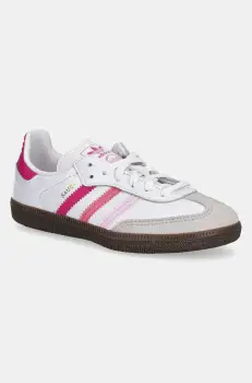 adidas Originals tenisi din piele copii SAMBA OG culoarea roz, JP5494 imagine