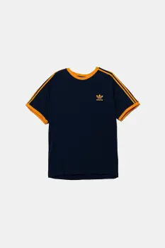 adidas Originals tricou 3-Stripes culoarea bleumarin, cu imprimeu, KA0472 imagine