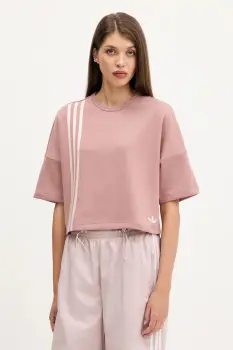 adidas Originals tricou 3-Stripes culoarea portocaliu, JW3613 imagine