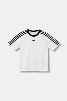 adidas Originals tricou copii culoarea alb, cu imprimeu, JV8655 imagine
