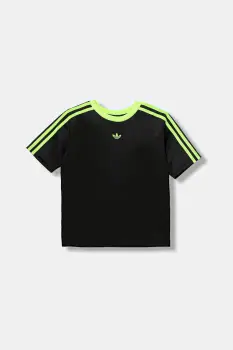 adidas Originals tricou copii culoarea negru, cu imprimeu, JV7789 imagine