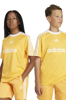 adidas Originals tricou copii culoarea portocaliu, cu imprimeu, JC7283 imagine