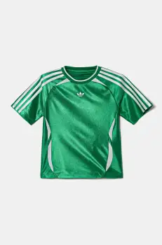 adidas Originals tricou copii culoarea verde, cu imprimeu, JC9124 imagine